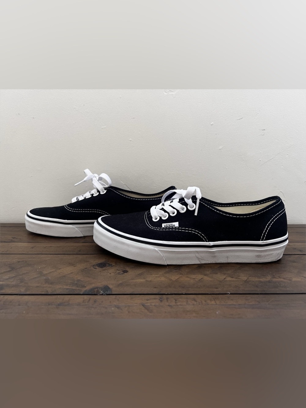 Vans Authentic Black & White Sneakers Women's 8